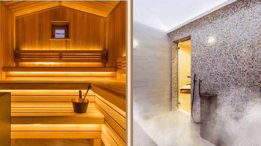 Image of a traditional sauna and a Turkish bath