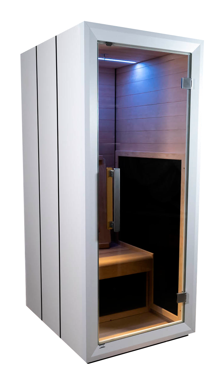 Spectrum Infrared Sauna glass door.