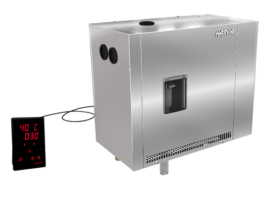 Harvia HGP WIFI steam generator with advanced digital panel.