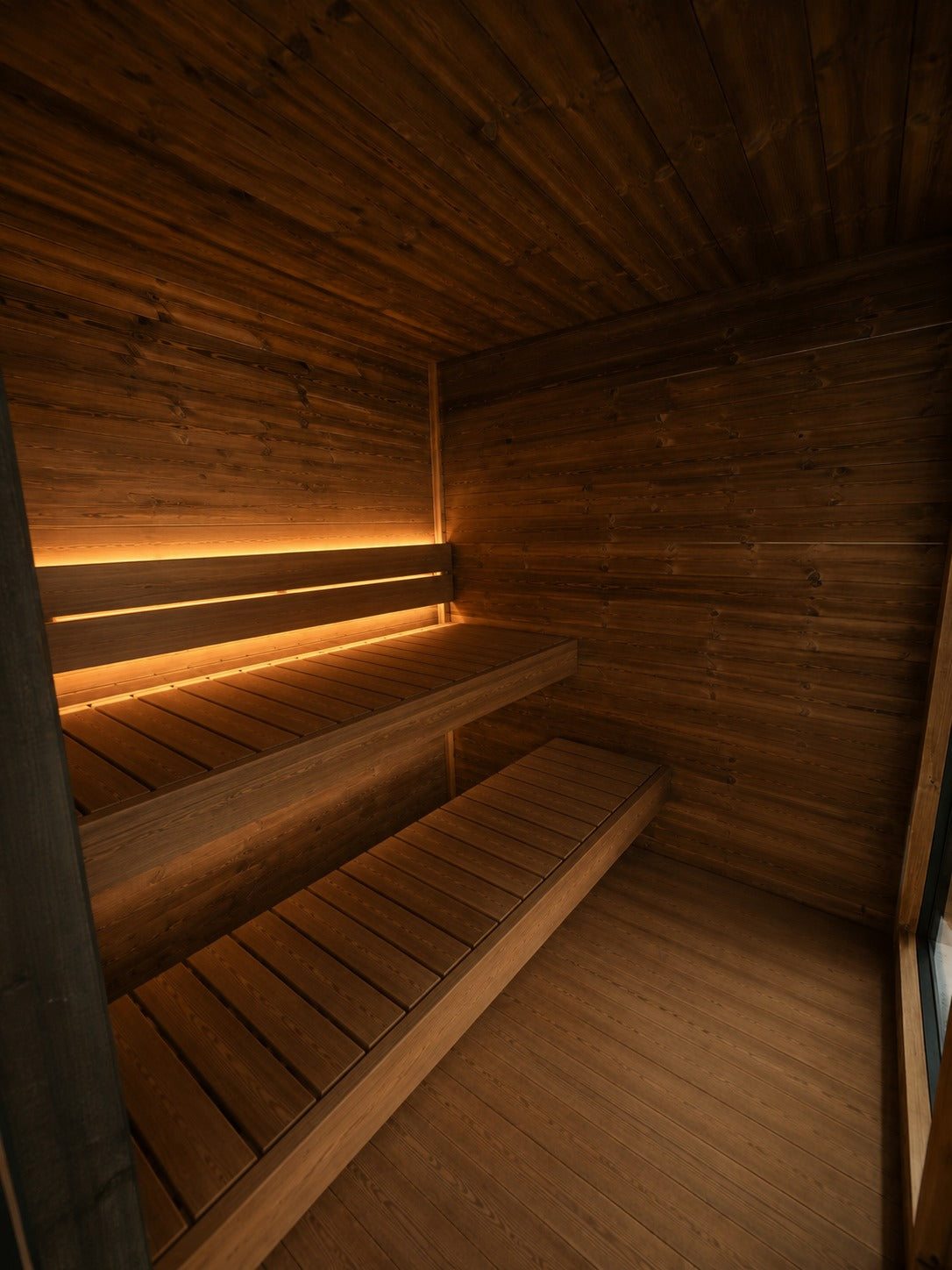 Usko M sauna interior benches