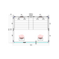 Vitamy 164-B Infrared Sauna Diagram