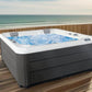 Hydra 215 outdoor Jacuzzi on a deck.