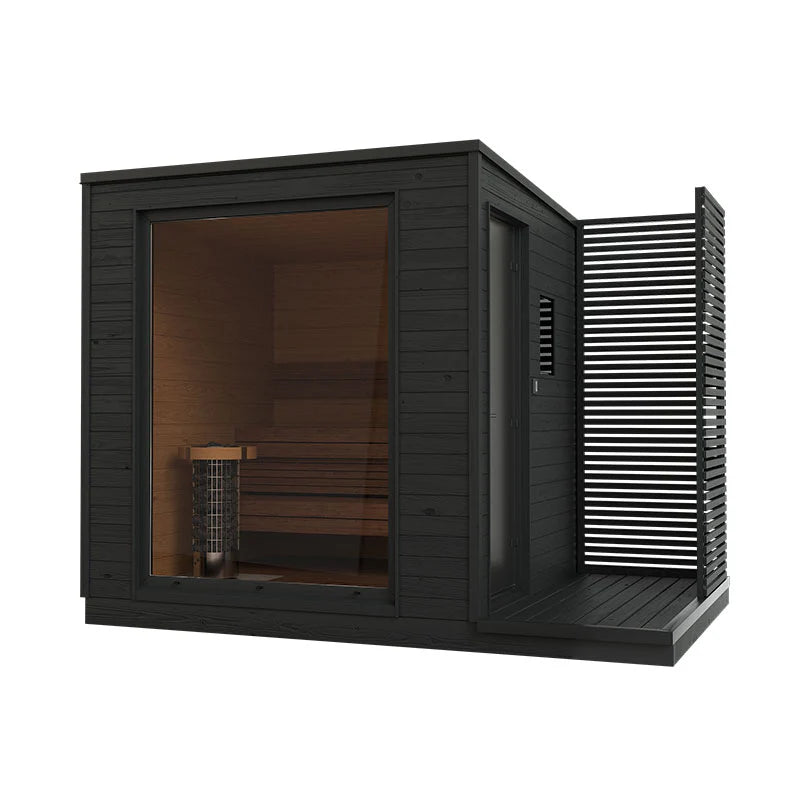 KUUT Electric Sauna - Premium M with glass door.