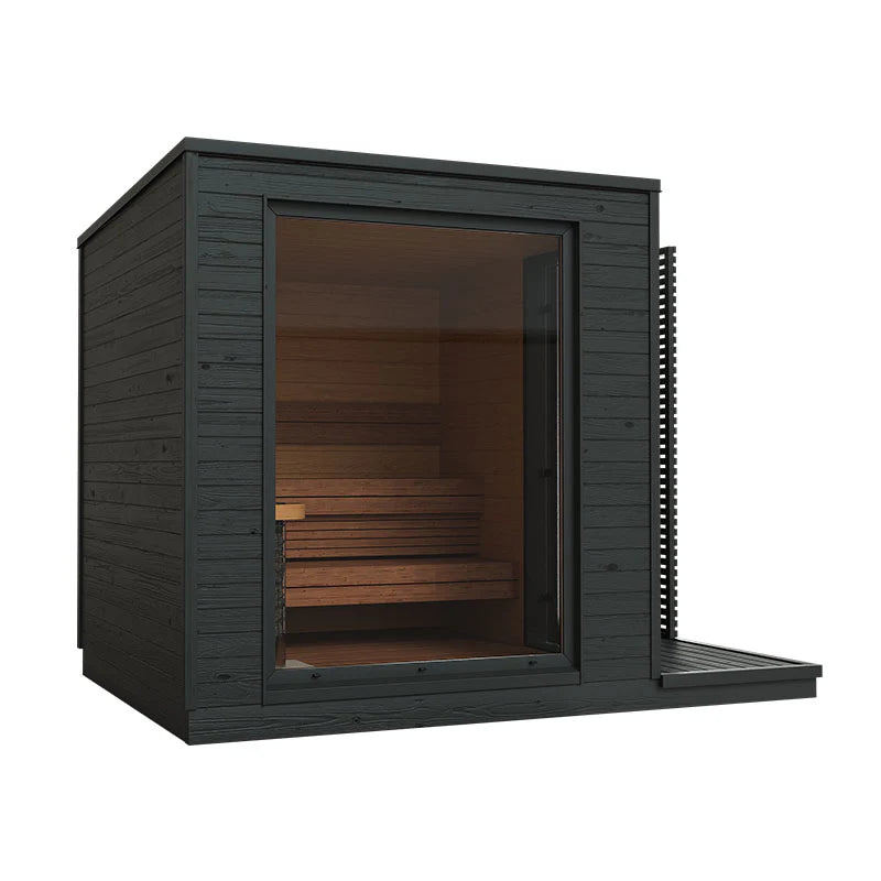 KUUT Electric Sauna - Premium M with glass door.