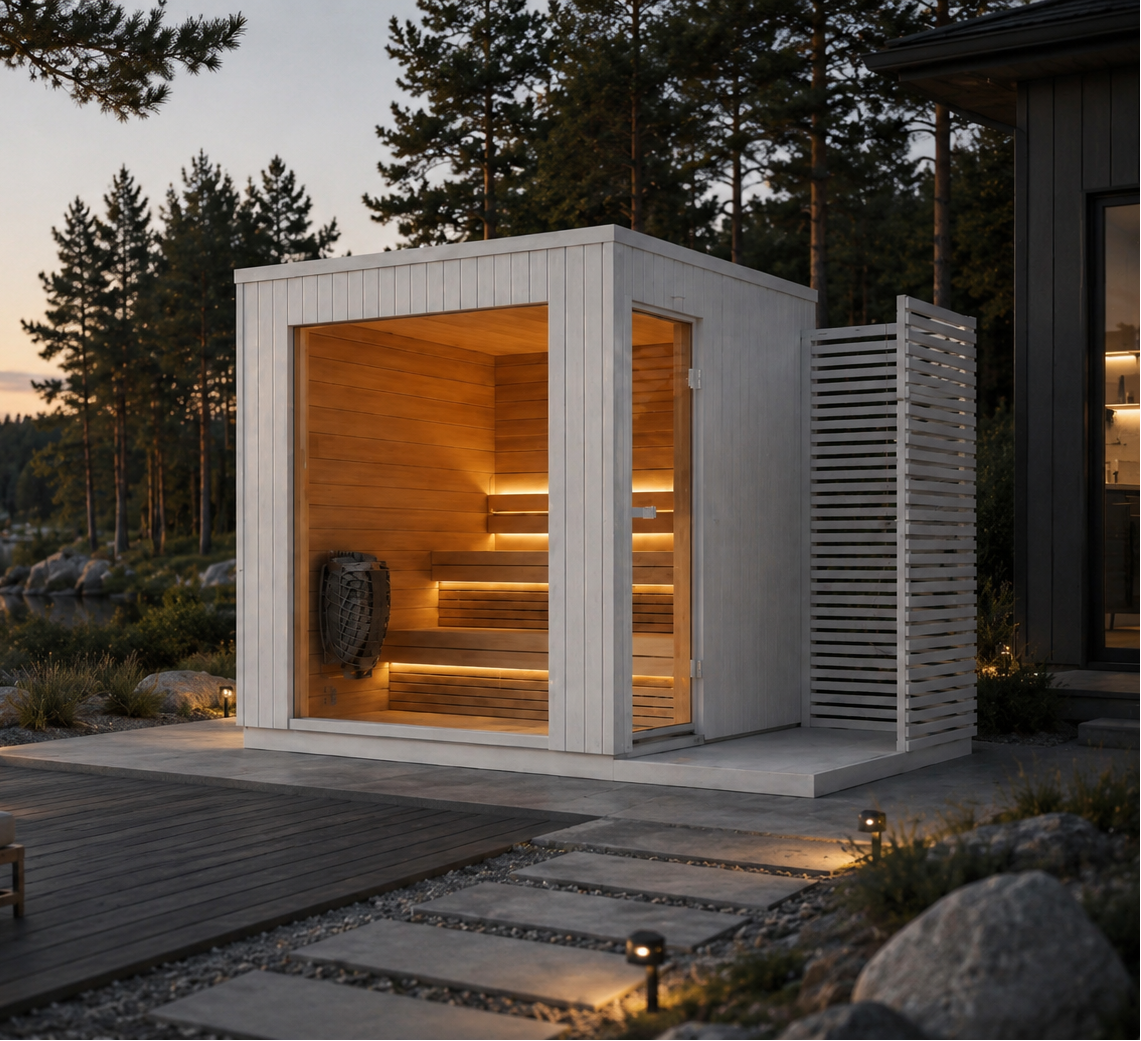 Lumia Outdoor Sauna with Shower