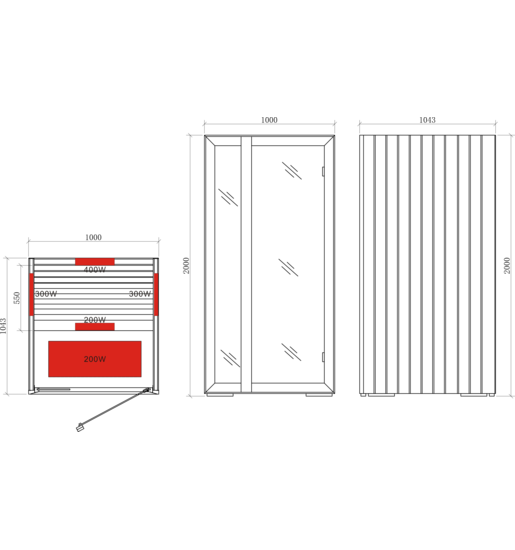 Design of the Onni Infrared Sauna.