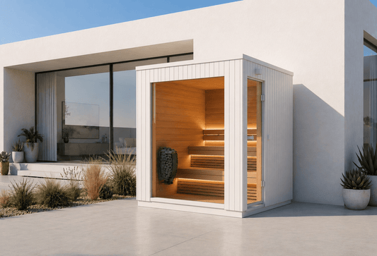 Lumia outdoor sauna without shower module