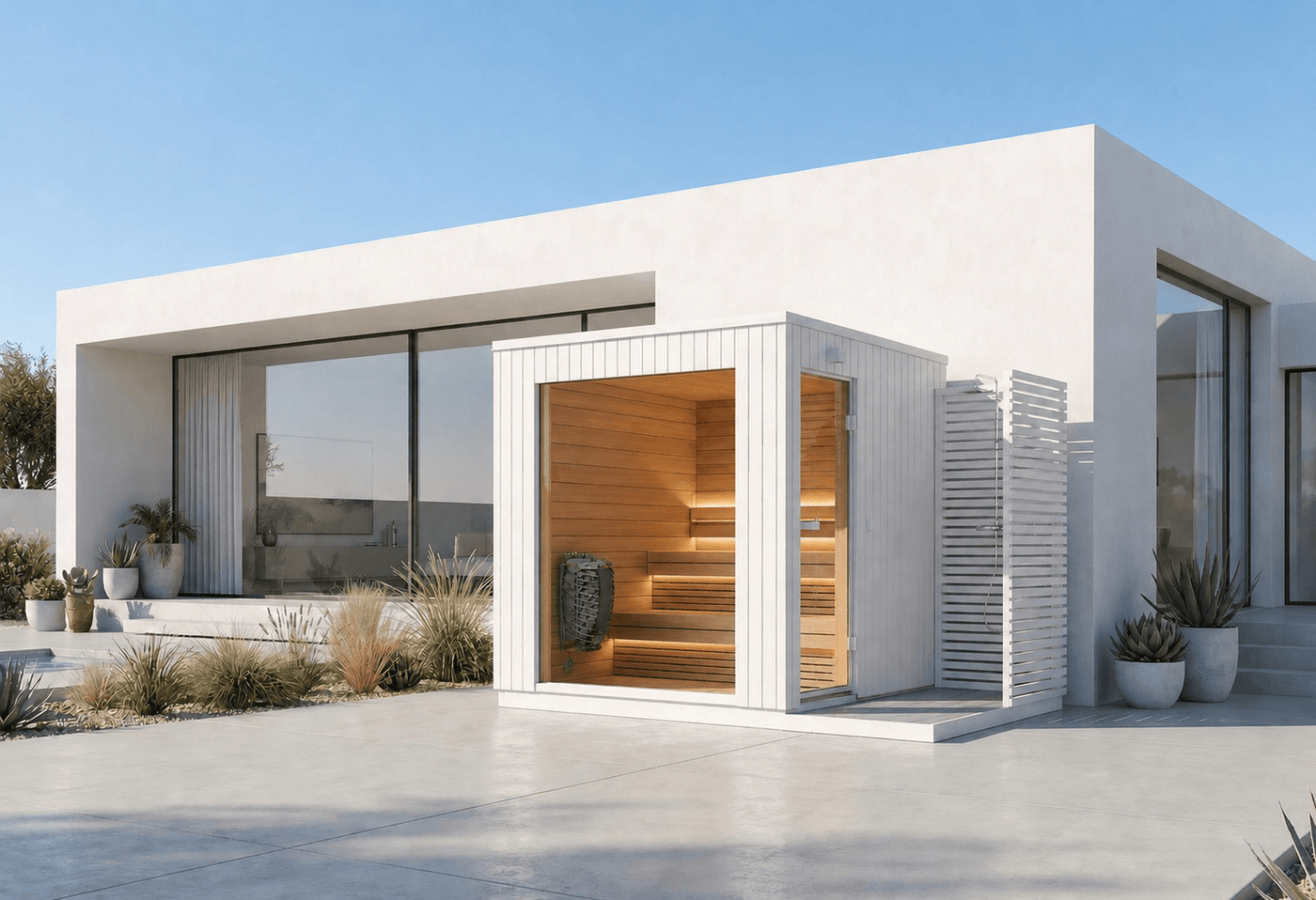 Lumia Outdoor Sauna with Shower