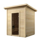 Saunamo Box - Wooden sauna with glass door.