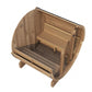 Barrel-shaped sauna bench Saunamo Ergo.