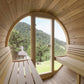 Sauna Saunamo Ergo in barrel format with window.