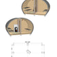 Outdoor sauna design Saunamo Hobbit 195 in wood