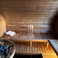 Wooden bench in the sauna Saunamo Hobbit 500