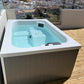 Hydromassage bath Saunamo Serena 190 on a deck.