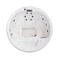 Saunamo Serena 210 - Hydromassage bathtub with silver buttons.