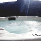 Hydromassage bath Saunamo Serena 210 with mountain views.