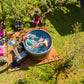 Hazy M Outdoor Jacuzzi with people relaxing.